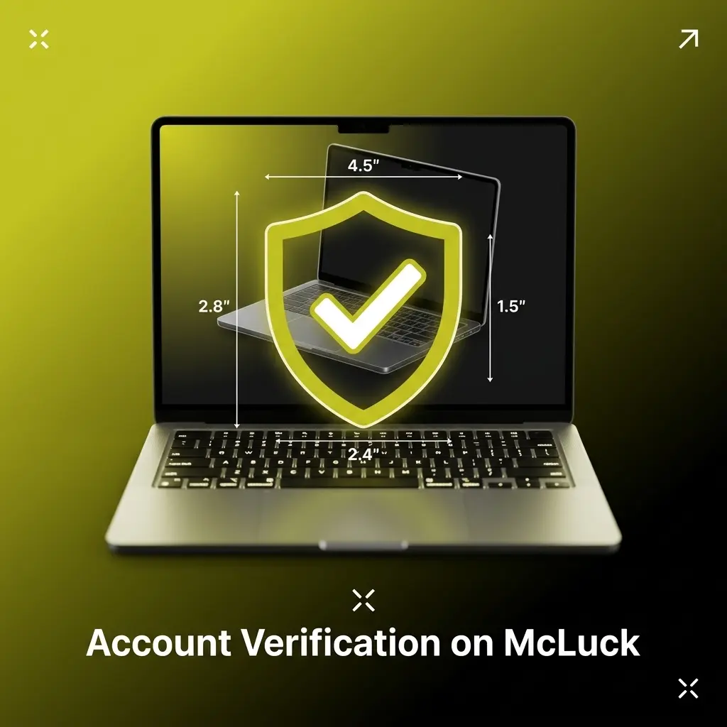 McLuck account verification steps showing KYC document submission process for Sweeps Coins redemption eligibility