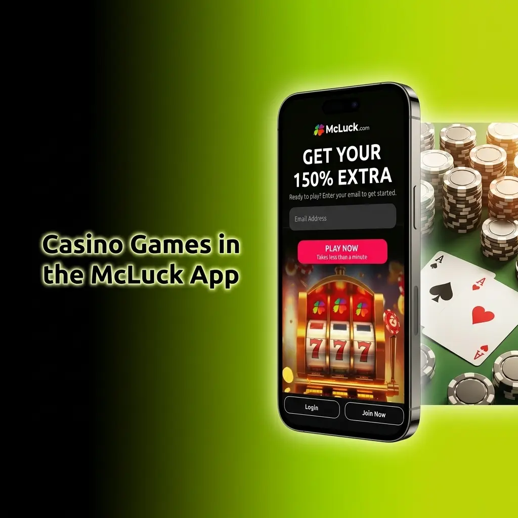 McLuck app casino games including Buffalo Blitz, Da Vinci Diamonds, Blackjack, and Roulette on iPhone