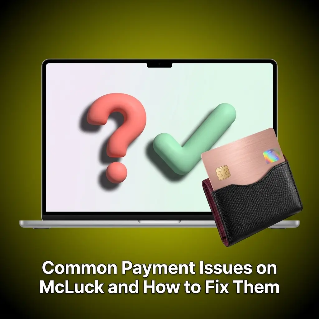 McLuck payment issues including declined deposits, pending withdrawals, and account verification steps to fix them