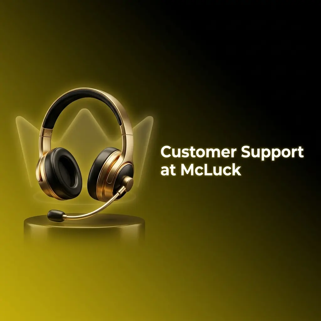 McLuck customer support channels including 24/7 live chat, email, and help center for US players
