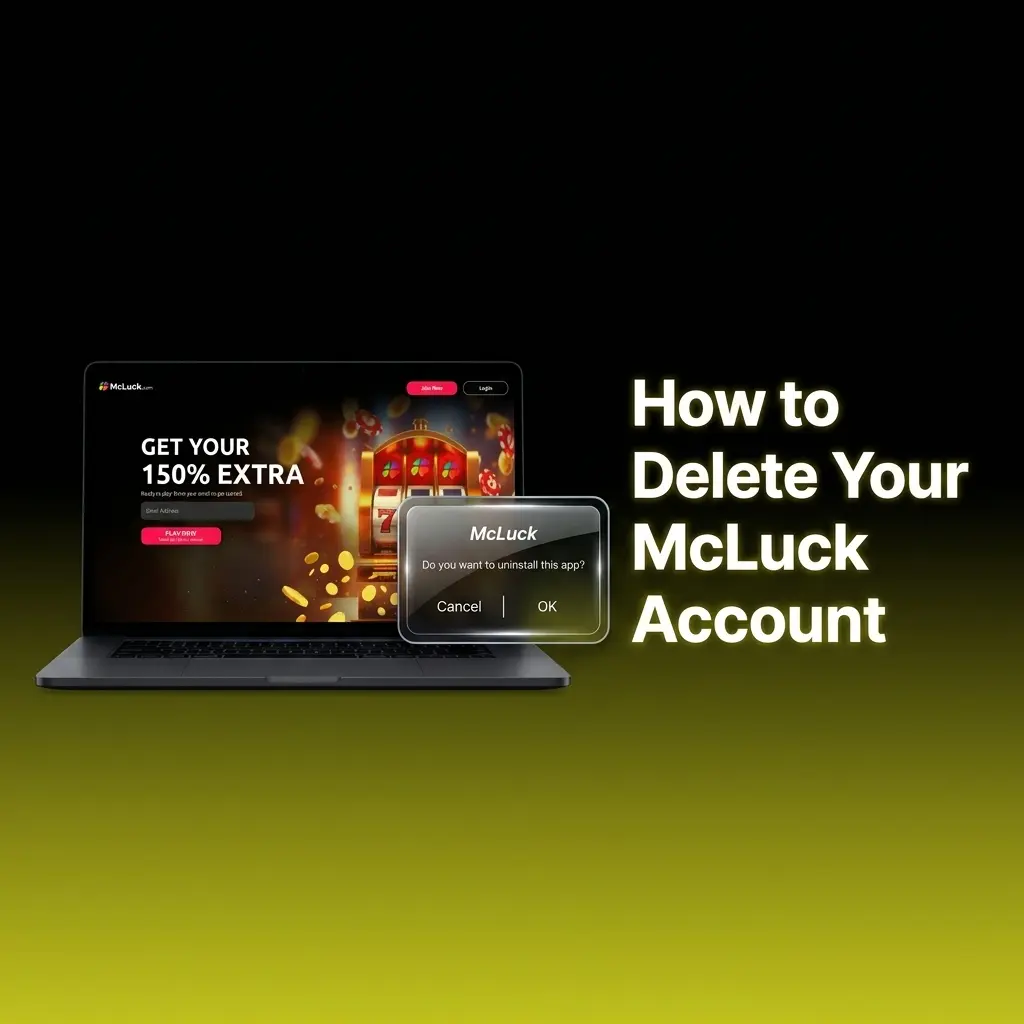 McLuck account deletion process showing steps to contact support and close your account permanently