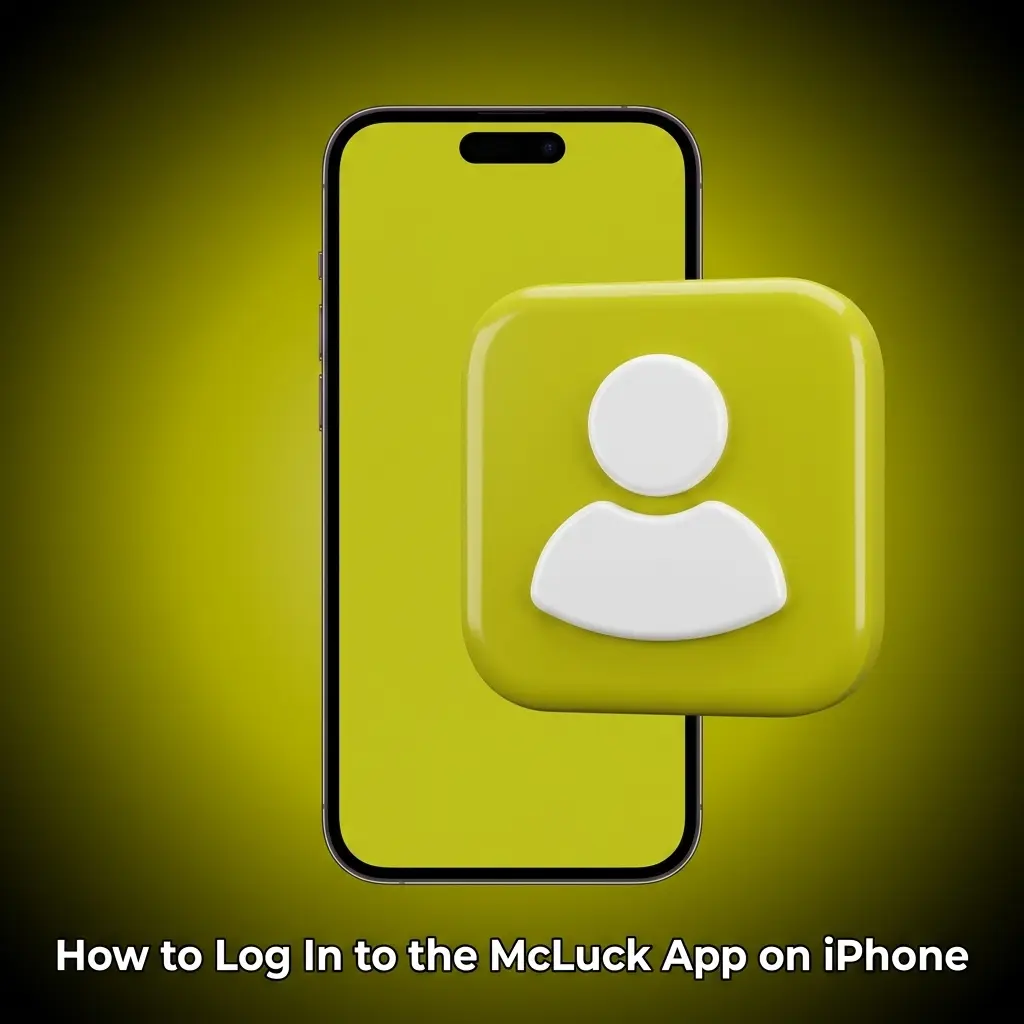 McLuck app login screen on iPhone showing email and password fields with Sign In button in top right corner