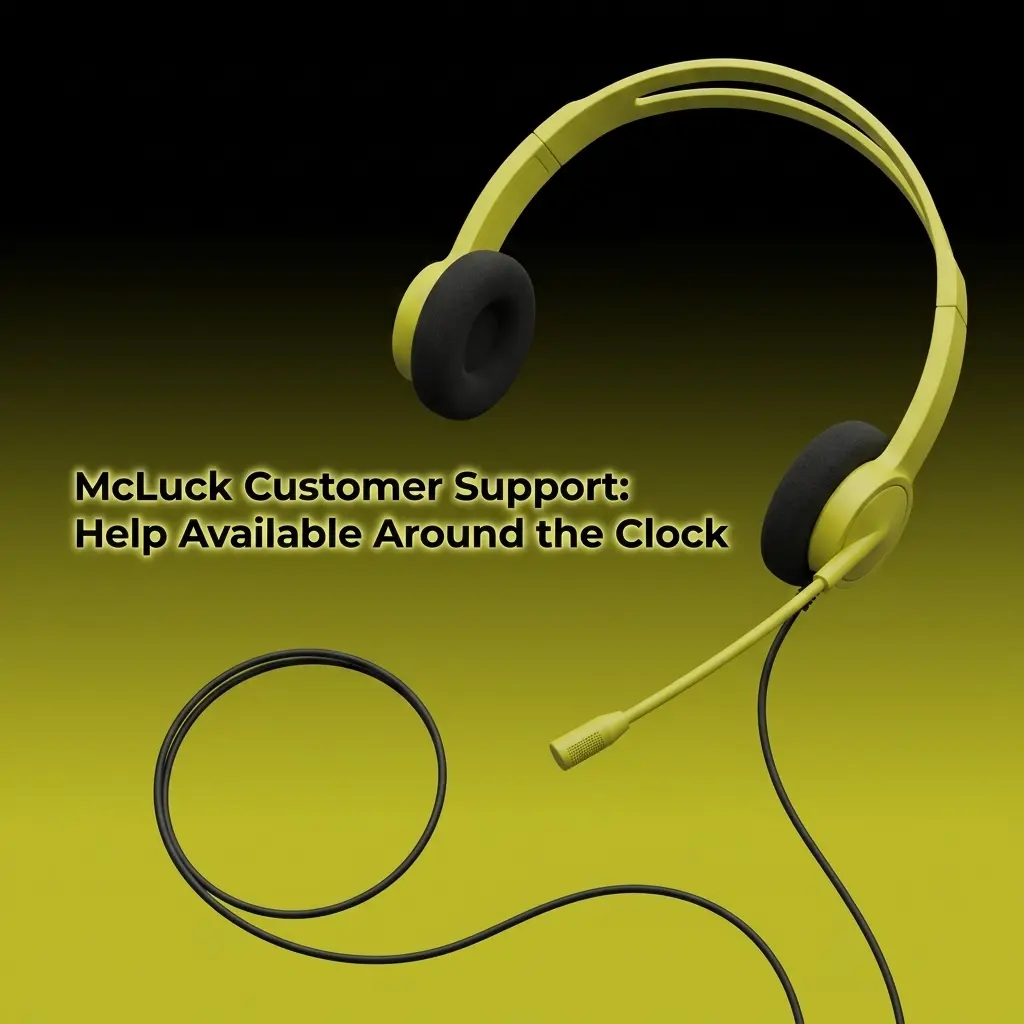 McLuck customer support options including live chat, email, and help center for US players available 24/7