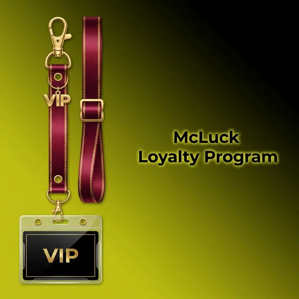 McLuck tiered loyalty program showing XP progression, tier levels, Gold Coin and Sweeps Coin rewards, and milestone bonuses