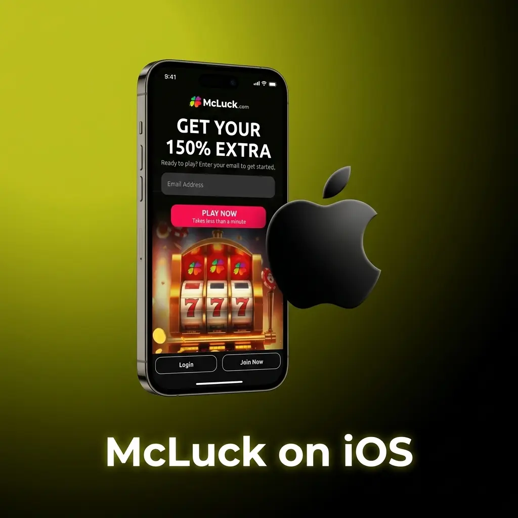McLuck iOS app download guide for iPhone and iPad via Apple App Store with login and welcome bonus steps