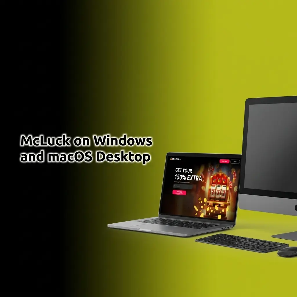 McLuck casino platform accessed via browser on Windows and macOS desktop without a dedicated app
