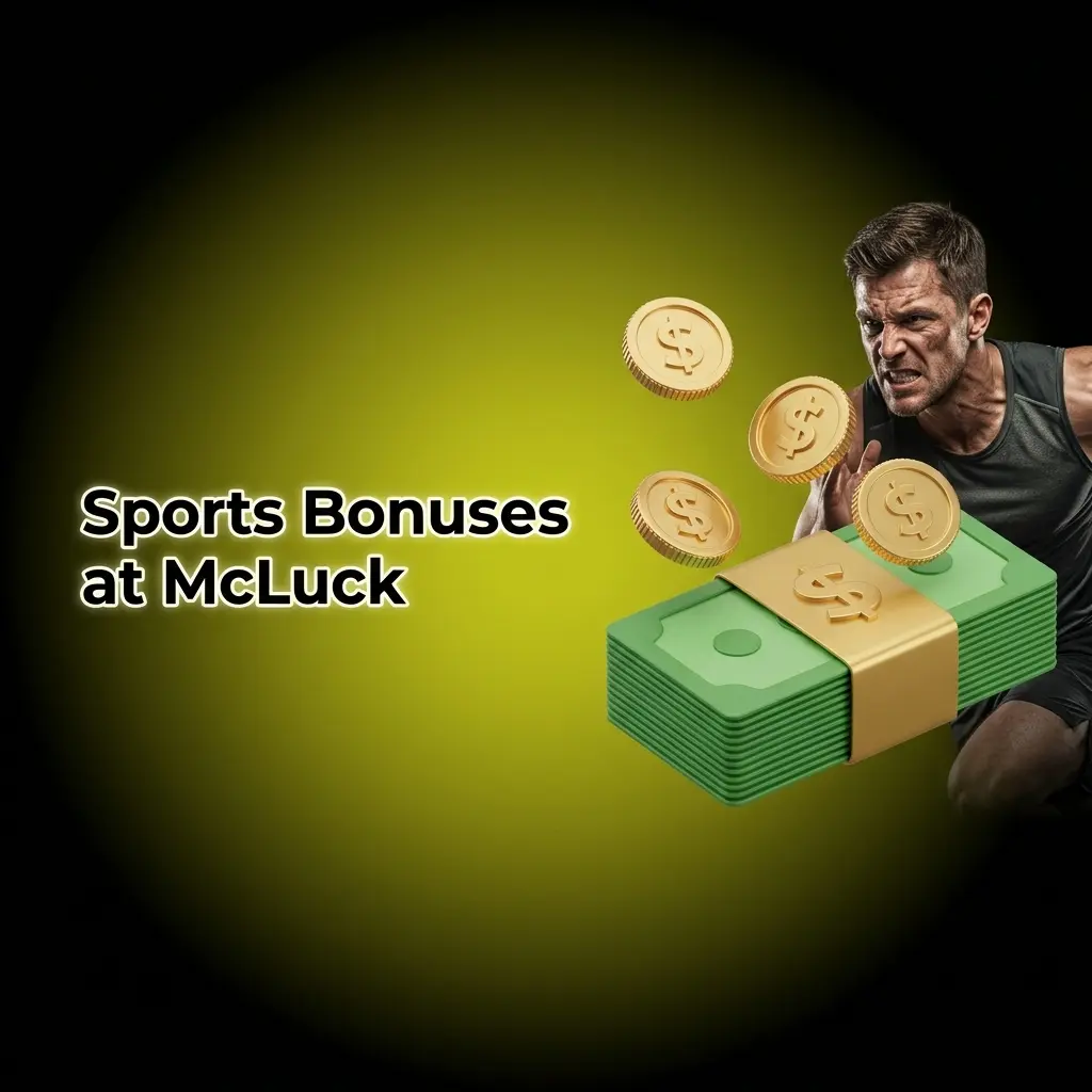 McLuck sportsbook bonus offers for NFL, NBA, MLB, NHL, and college sports betting with Sweeps Coins promotions