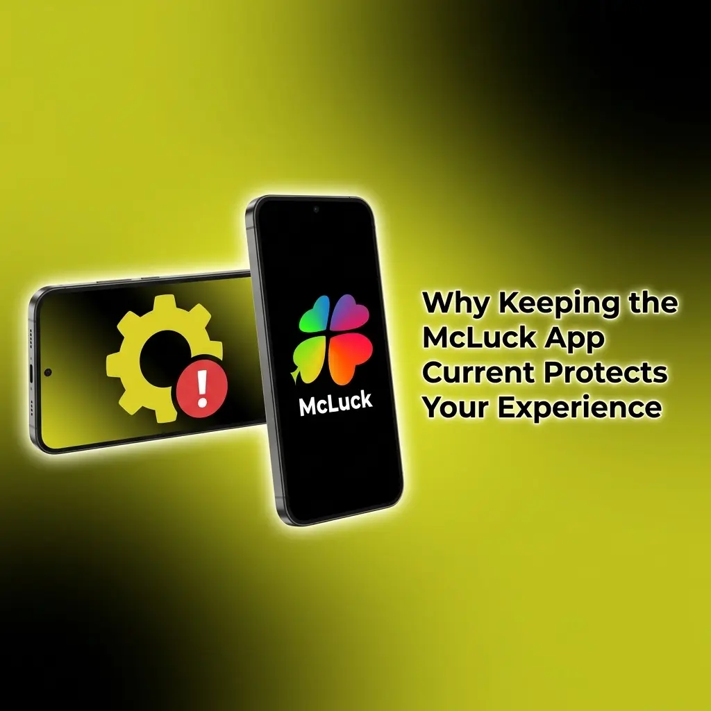 McLuck app update on a smartphone showing security and performance improvements for seamless betting